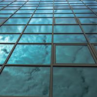 low angle view of skyscraper